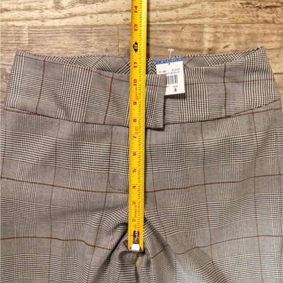 J. McLaughlin Multicolor Wool Lined Plaid Trouser Pants Size 8 - Picture 7 of 8
